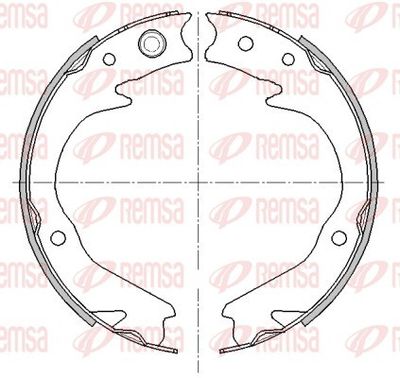 Brake Shoe, parking brake REMSA 4476.00