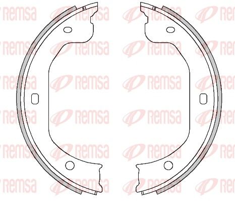 REMSA 4480.00 Brake Shoe, parking brake