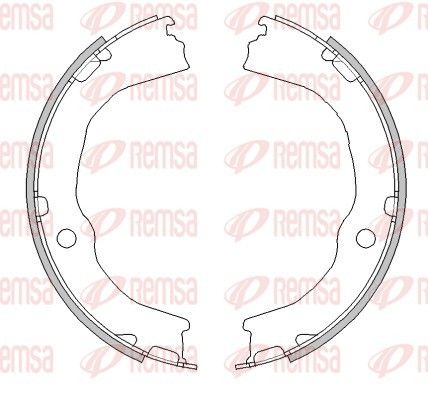 REMSA 4481.00 Brake Shoe, parking brake