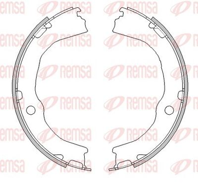Brake Shoe, parking brake REMSA 4481.00