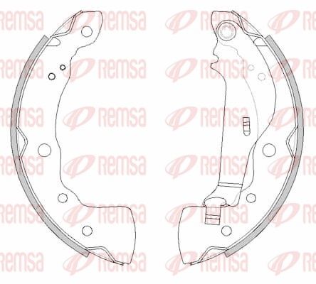 REMSA 4485.00 Brake Shoe