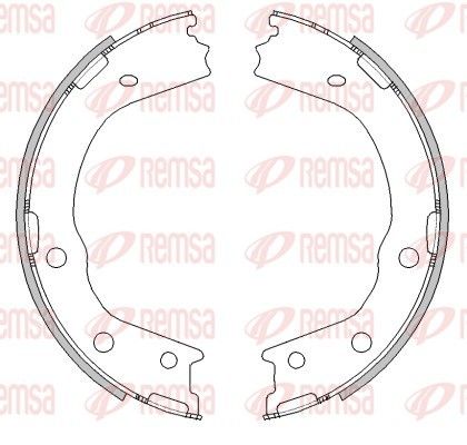 REMSA 4488.00 Brake Shoe, parking brake