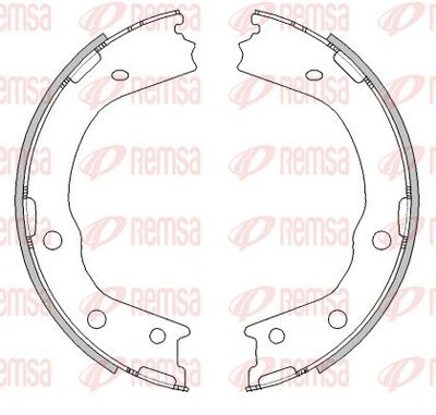 Brake Shoe, parking brake REMSA 4488.00