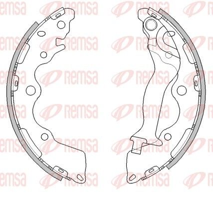 REMSA 4492.00 Brake Shoe