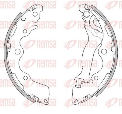 Brake Shoe REMSA 4492.00