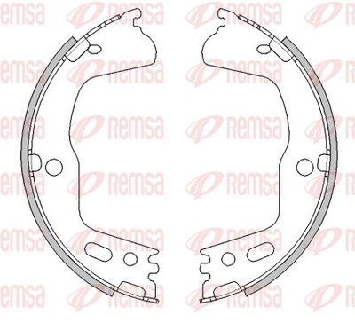 Brake Shoe, parking brake REMSA 4494.00