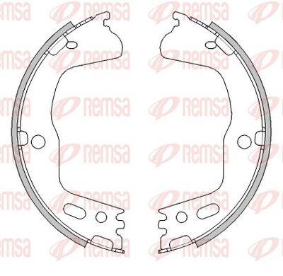 Brake Shoe, parking brake REMSA 4494.01