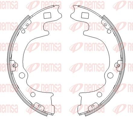REMSA 4496.00 Brake Shoe