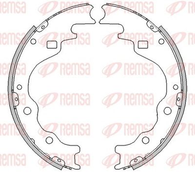 Brake Shoe REMSA 4497.00