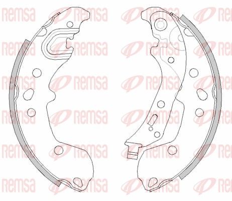 REMSA 4498.00 Brake Shoe