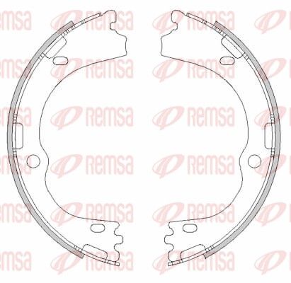 REMSA 4500.00 Brake Shoe, parking brake
