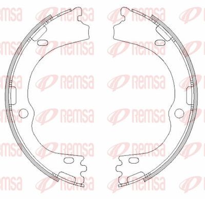 Brake Shoe, parking brake REMSA 4500.00