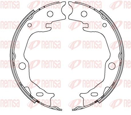 REMSA 4503.00 Brake Shoe, parking brake