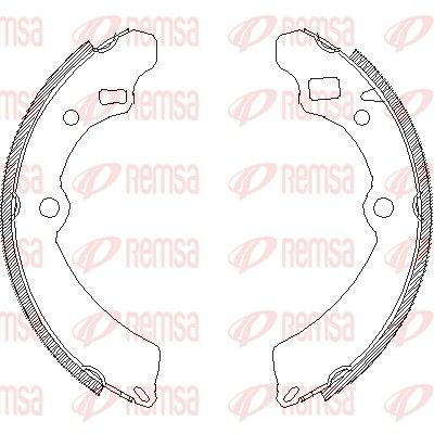 Brake Shoe REMSA 4504.00