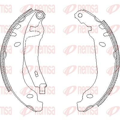 Brake Shoe REMSA 4506.01