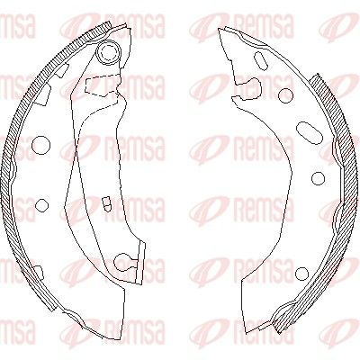 Brake Shoe REMSA 4507.01