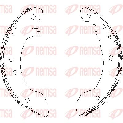 Brake Shoe REMSA 4508.00