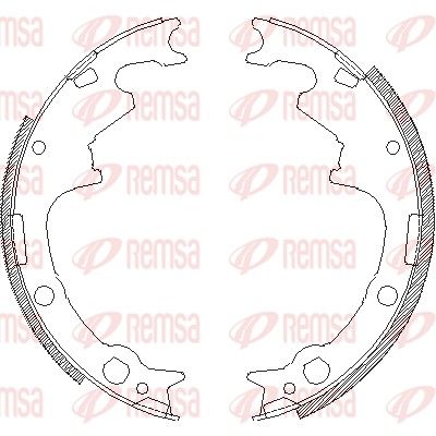 REMSA 4511.00 Brake Shoe
