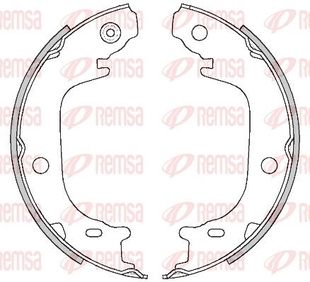 REMSA 4516.00 Brake Shoe, parking brake