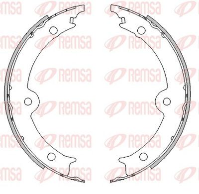 Brake Shoe, parking brake REMSA 4517.00