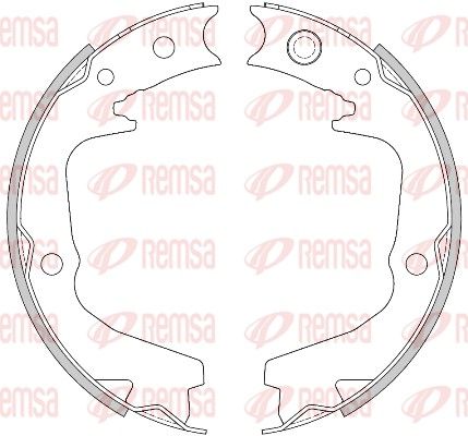 REMSA 4519.00 Brake Shoe, parking brake