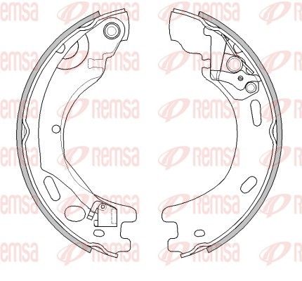 REMSA 4520.00 Brake Shoe, parking brake
