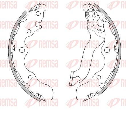 REMSA 4521.00 Brake Shoe