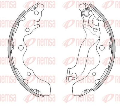 Brake Shoe REMSA 4521.00