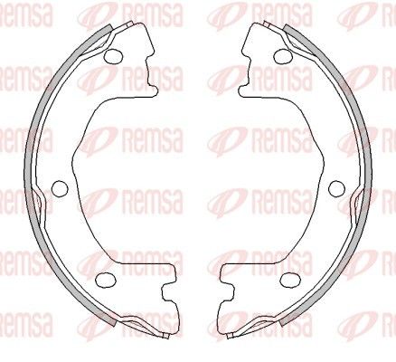 REMSA 4524.00 Brake Shoe, parking brake