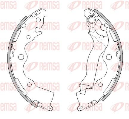 REMSA 4525.00 Brake Shoe