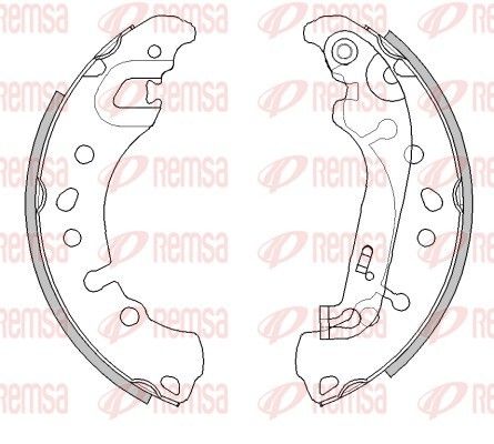 REMSA 4527.00 Brake Shoe