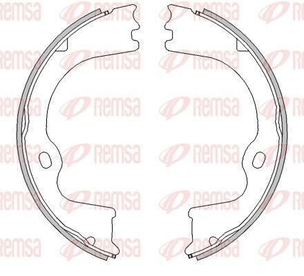 REMSA 4532.00 Brake Shoe, parking brake