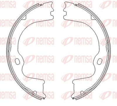 Brake Shoe, parking brake REMSA 4532.00