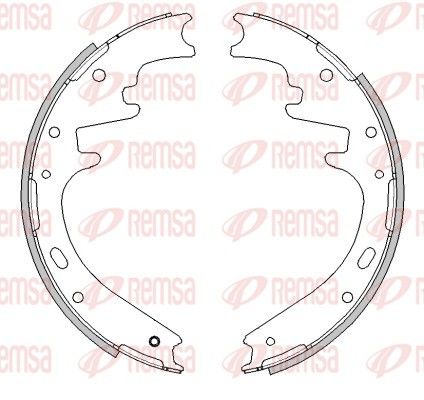REMSA 4533.00 Brake Shoe