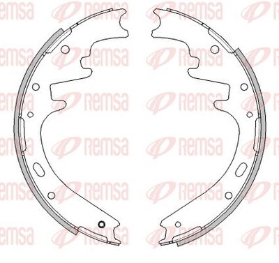 Brake Shoe REMSA 4533.00