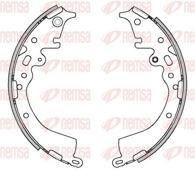 Brake Shoe REMSA 4538.00