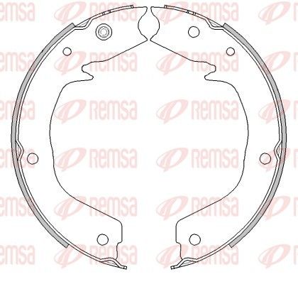 REMSA 4541.00 Brake Shoe, parking brake