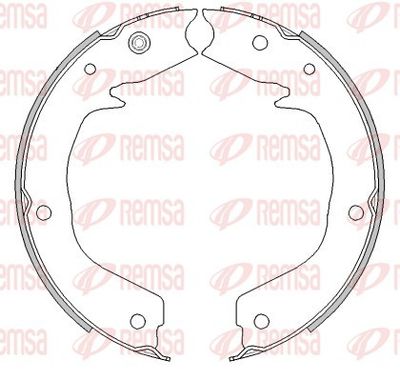 Brake Shoe, parking brake REMSA 4541.00