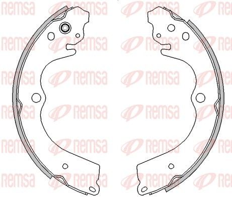 REMSA 4545.00 Brake Shoe