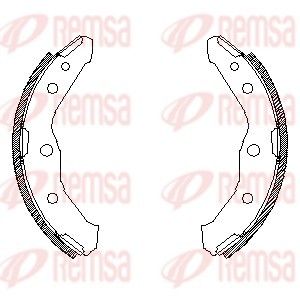 REMSA 4547.00 Brake Shoe