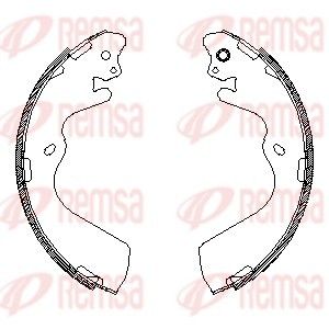 Brake Shoe REMSA 4548.00