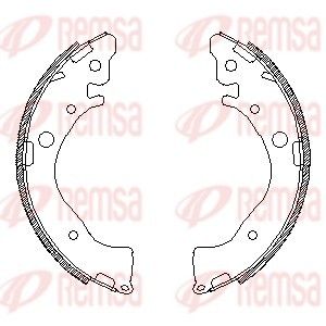 Brake Shoe REMSA 4587.00
