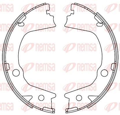 REMSA 4602.00 Brake Shoe, parking brake