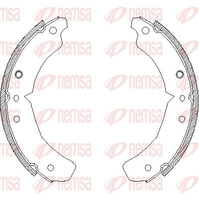 REMSA 4610.00 Brake Shoe