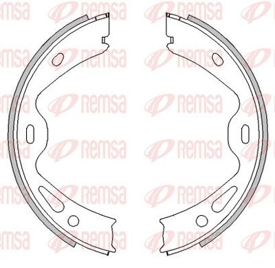 Brake Shoe, parking brake REMSA 4613.00
