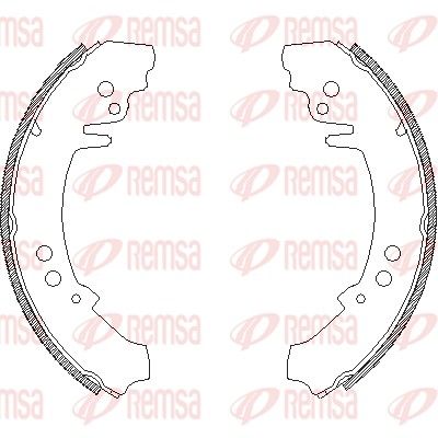 Brake Shoe REMSA 4614.00