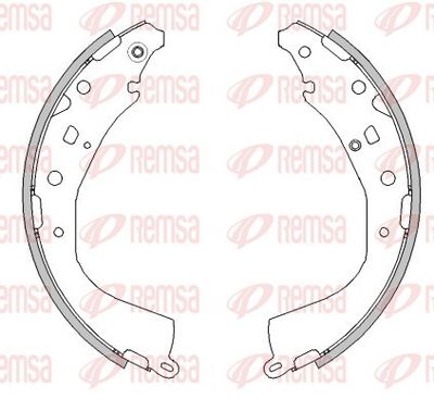 Brake Shoe REMSA 4623.00