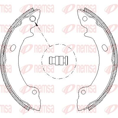 REMSA 4632.00 Brake Shoe