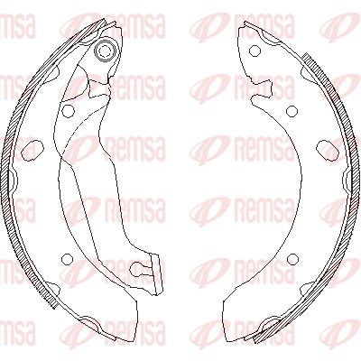 Brake Shoe REMSA 4633.00