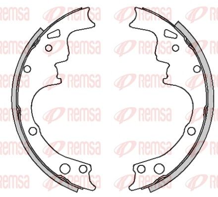 REMSA 4638.00 Brake Shoe